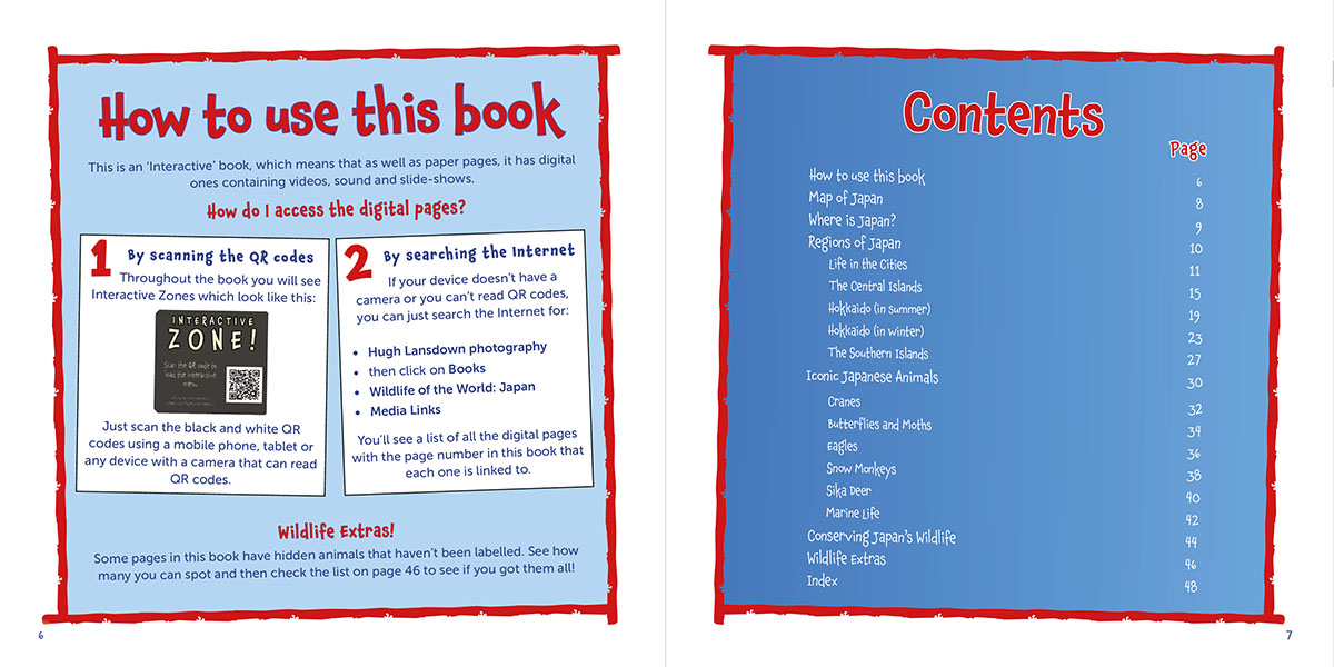 How to Use and Contents of Wildlife of the World: Japan by Hugh Lansdown